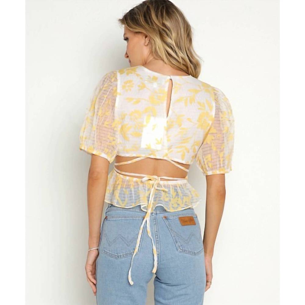 NEW EN SAISON audrey top in yellow - Picture 4 of 4